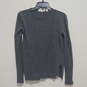 Inhabit Gray Crew Neck Sweater Fine Knit Sm